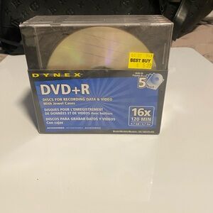 Silver DVD+R Media 16x Speed Optical Discs